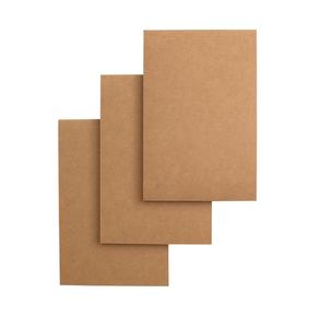 Soft Eco-Friendly Kraft Memo Notebooks - Set of Three - 210 millimeters by 140 millimeters - 60 Sheets of Paper - Perfect for Note-Taking, Sketching, Journaling and Travel Visit New