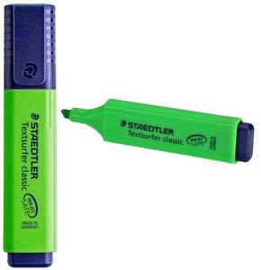 10 x STAEDTLER Highlighter Pen Chisel Tip Fluorescent Markers Felt Green Buy Cheap Visit