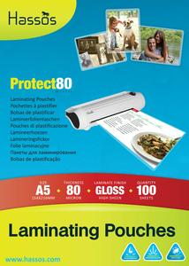 100 x Hassos A5 Laminating Pouches 80 Micron ( 2 x 40 ) Gloss Laminate Sleeves Clearance Footlocker Pictures