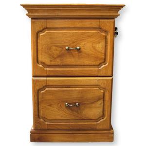 Solid Oak Locking Two Drawer File Cabinet Fashion Style Online