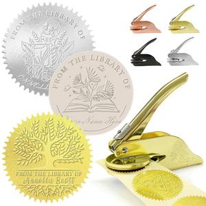 Book Embosser Personalized Stamp from The Library of Custom Name for Teacher Office Envelopes Napkins Gifts 2025 Newest Online