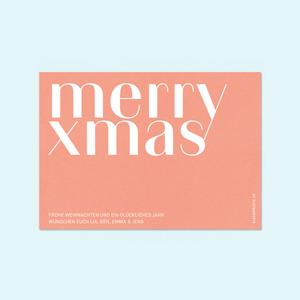 Weihnachtskarte Merry XMAS The Cheapest Cheap Online