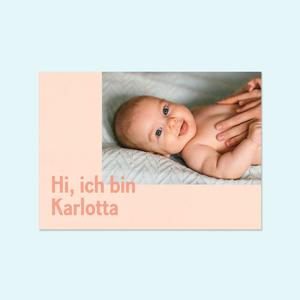 Geburtskarte Pastell Cheap Pice From China