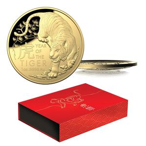 $100 2022 Year of the Tiger 1oz Gold Proof Domed Clearance Official
