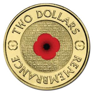 $2 2012 Remembrance Day Coloured RSL Card UNC Free Shipping With Paypal