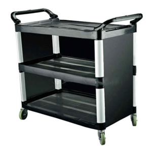 3-Tier Small Plastic Trolley with Cover Authentic