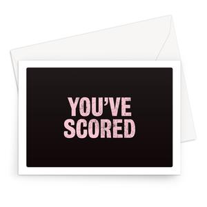 'You've Scored' Valentines card Clearance Inexpensive
