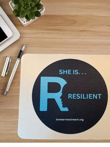 She is Resilient Mousepad Clearance Low Pice Fee Shipping