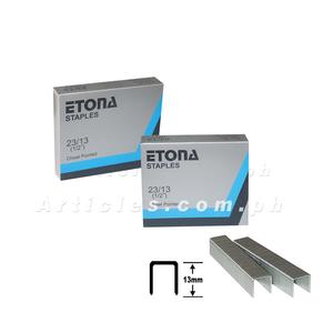 Etona Heavy Duty Staple Wire 23/13 13mm (1000 pieces X 5 box) Clearance Order