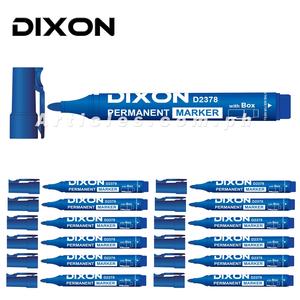 Dixon Refillable Marker with Carton Opener 12 pieces per box Blue Cheap Sale Visit