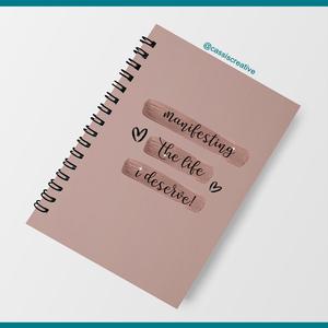 A5 Manifesting The Life I Deserve Notebook Journal Big Discount Online