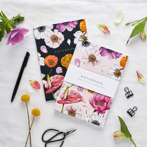 'Floral Brights' Collection - A5 Set of 2 Notebooks Pay With Paypal