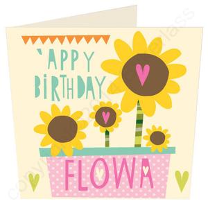 'Appy Birthday Flowa - North Divide Birthday Card (ND2) Clearance Manchester