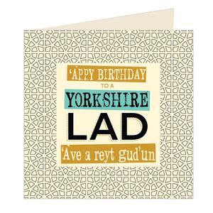 'Appy Birthday to a Yorkshire Lad - Yorkshire Card (YQ22) Buy Cheap Extremely