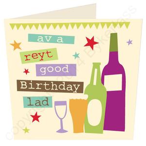 'Av A Reyt Good Birthday Lad - Yorkshire Birthday Card (YY4) Outlet Store Cheap Online