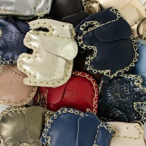 Elephant Key Ring in Assorted Leathers Free Shipping Clearance