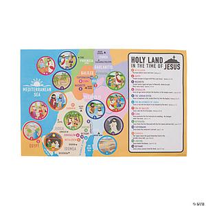 Bible Map Sticker Scene- 42.5 x 27.5cm Finishline