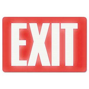 U. S. STAMP & SIGN, Glow In The Dark Sign, 8 x 12, Red Glow, Exit Cheap Pices Authentic