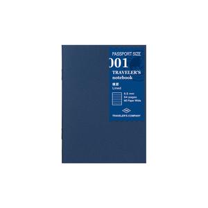 001 TRAVELER'S Passport notebook Refill Lined Sale Low Cost