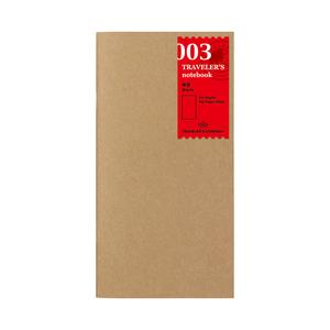 003 TRAVELER'S notebook Refill Blank Discount Hot Sale
