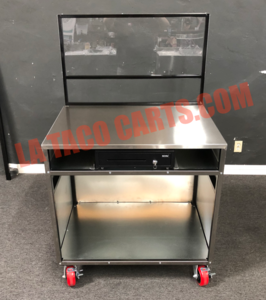 (#114) Service Cash Register Cart W/Front Sneeze Guard Clearance Ebay