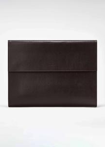 Saffiano Leather Laptop Portfolio - Dark Brown Big Sale Sale Online