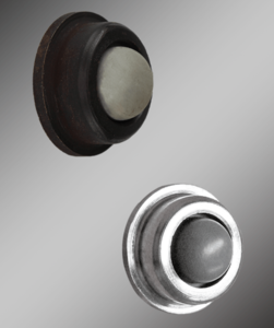 Small Convex Wall Door Stop - 1/2" Inch X 1" Inch - Solid Brass - Multiple Finishes Available - Sold Individually Clearance 100% Guaranteed