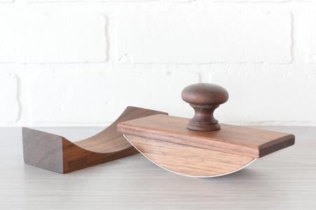 Deluxe Rocker Blotter Walnut Discount Collections