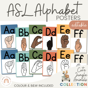 ASL Alphabet Posters - American Sign Language Buy Cheap From China