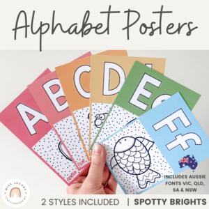 Alphabet Posters - Spotty Bright Decor Buy Cheap Deals