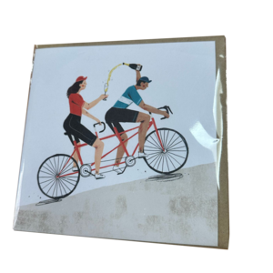 Cycle and champagne design card Free Shipping Reliable