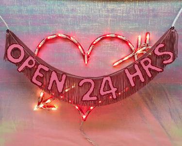 OPEN 24 HRS Fringe Banner Sale Pick A Best