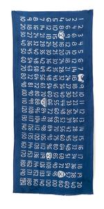 Blue Multiplication Table Tenugui New Styles For Sale