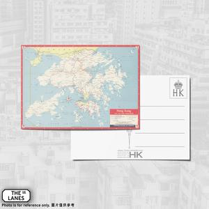 1958 Map of Hong Kong A6 Postcard Cost Cheap Online