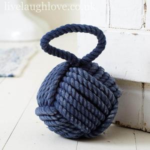 Rope Knot Doorstop - Blue Buy Cheap Hot Sale