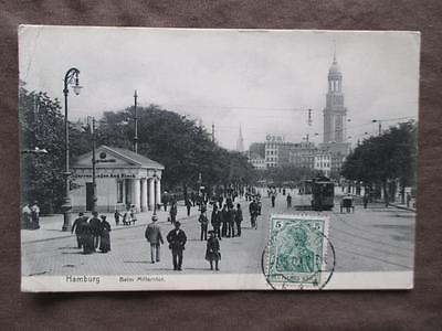 1909 Germany Photo Postcard - Hamburg Belm Millerntor Street Scene (VV67) Clearance Footaction