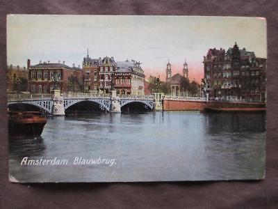 1908 Netherlands Photo Postcard - Amsterdam Blauwbrug (VV86) New Styles Cheap Pice