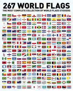 Flags of The World Stickers - Premium Country Flags and Mini Flag Stickers Set - Durable World Flags and Country Stickers - Ideal for Educational Decorative Purposes for Kids, Teachers and Students Discount Shop