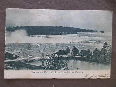 1906 Canada Photo Postcard - Horseshoe Falls & Sister Island (WW33) Inexpensive