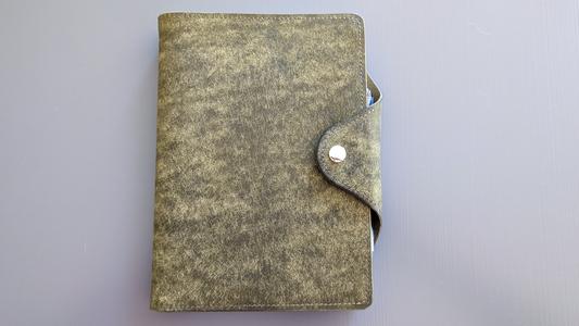 Olive Badalassi Carlo Folio A5 Italian Leather notebook Cover Cheap Cost