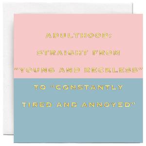 "Adulthood" Card | Susan O'Hanlon Cheap Comfortable