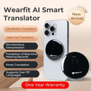AI Voice Assistant Accurate Translator 137 Language Video Photo Meeting Record Translate Simultaneous Interpretation Translation Sale Low Pice Fee Shipping
