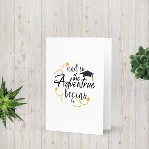 So the Adventure Begins Greeting Card Cheap Sale Best Wholesale