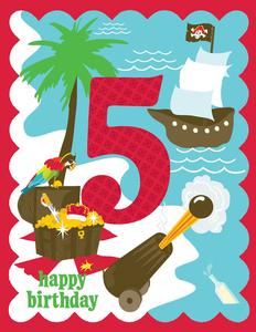 GC-K5014-Boy 5th Glitter Card Cheap Sale Best Store To Get