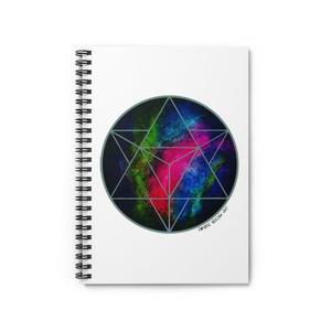 Crystalline Merkabah Spiral Notebook - Ruled Line With Credit Card Cheap Pice