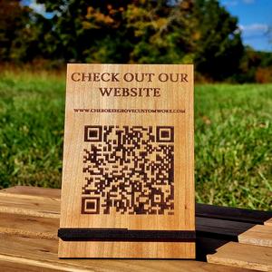 Custom QR Code Business Sign Outlet Locations Cheap Pice