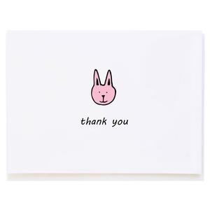 Bunny Thank You (small card) Outlet Explore