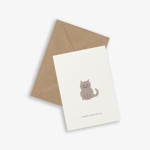 Greeting Card - Cat Sale 100% Original
