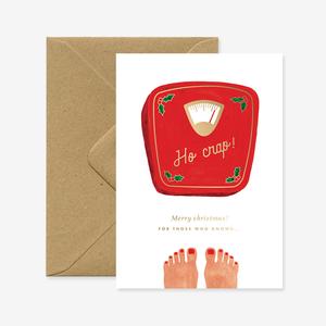 Christmas Card - Gold - Ho Crap Christmas Footlocker Pictures Sale Online