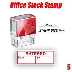 ENTERED Stamp with ''By'' & ''Date'' Outlet Discount Sale